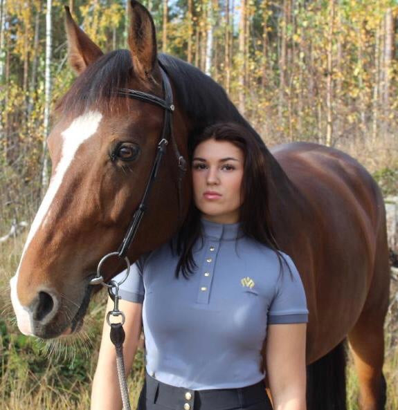 M Equus Riding T-shirt Grey
